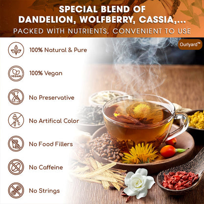 Ourlyard™️ Dandelion Wolfberry Tea, 7 Herbal Ingredients