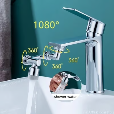 🔥🔥Last Day Promotion 50% OFF🔥👍Rotating 1080° robotic arm faucet (universal model)--👩‍👩‍👧‍👧The direction and water flow rate can be freely adjusted
