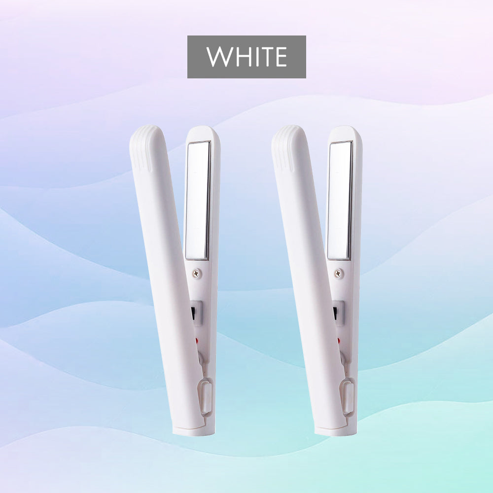 [2025 upgraded edition] Remifa™︎ USB Portable Mini Straight & Curl 2in1 Styler (For Hair Infused with Argan Oil & Keratin, Professional Ceramic Flat Iron for Less Frizz, Shinier & Smoother Hair, Hair Styling Tools)