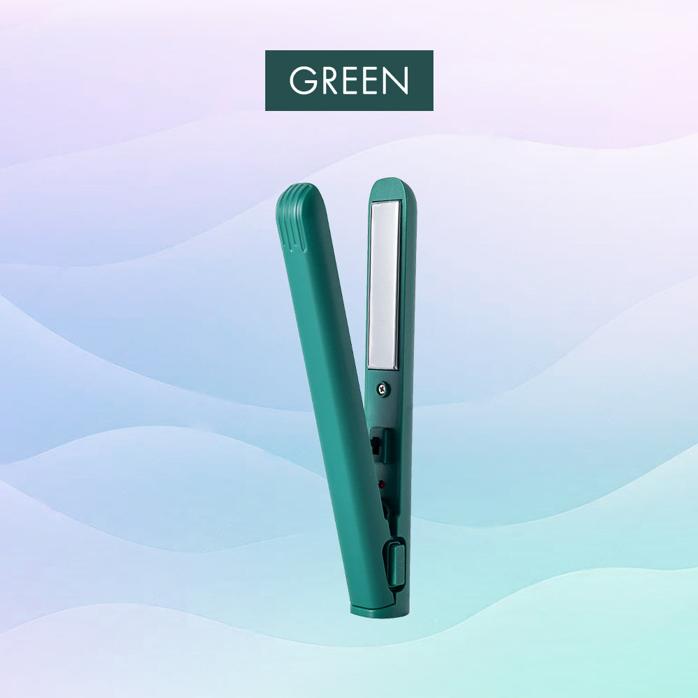 [2025 upgraded edition] Remifa™︎ USB Portable Mini Straight & Curl 2in1 Styler (For Hair Infused with Argan Oil & Keratin, Professional Ceramic Flat Iron for Less Frizz, Shinier & Smoother Hair, Hair Styling Tools)