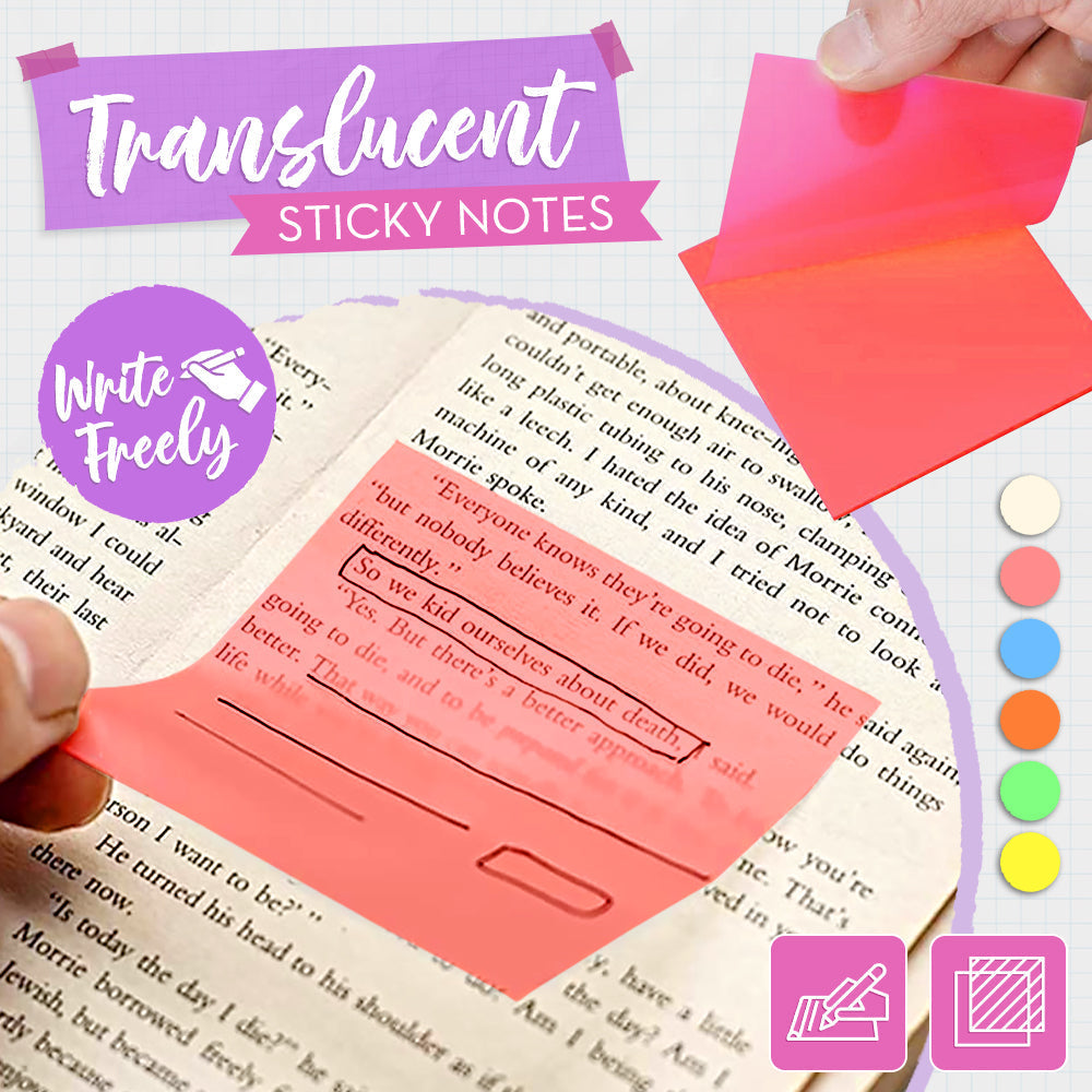 Translucent Sticky Notes 🌈 100% recyclable